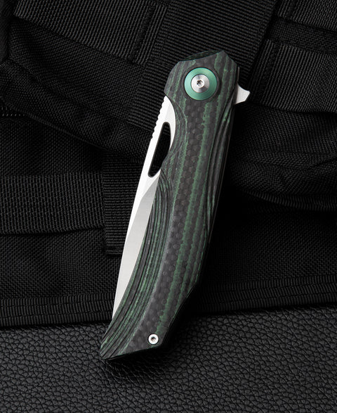 BESTECH FALKO BL01C Interlayer with Carbon Fiber and G10 Handle 3.54" 154CM Blade