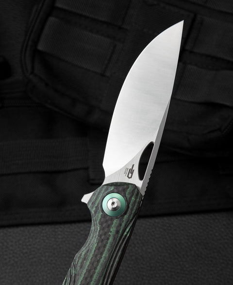 BESTECH FALKO BL01C Interlayer with Carbon Fiber and G10 Handle 3.54" 154CM Blade