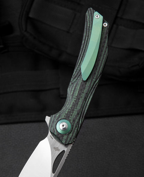 BESTECH FALKO BL01C Interlayer with Carbon Fiber and G10 Handle 3.54" 154CM Blade