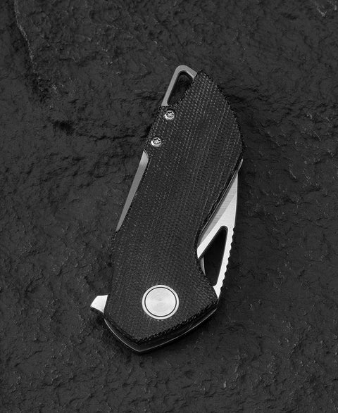 BESTECH RIVERSTONE BL03D Canvas Micarta Handle 2.45" 154CM Blade