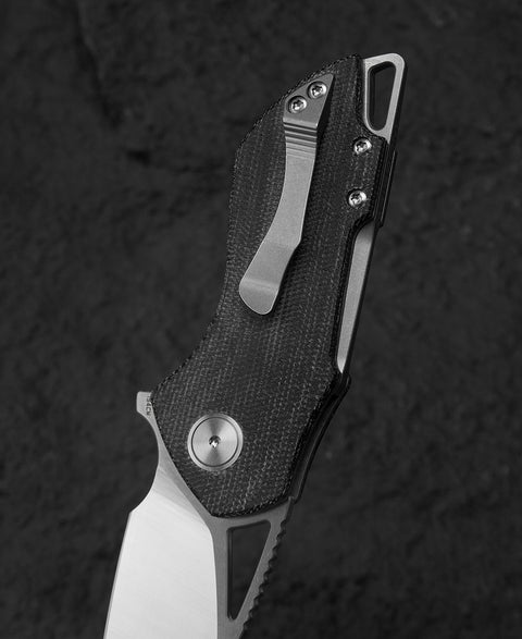 BESTECH RIVERSTONE BL03D Canvas Micarta Handle 2.45" 154CM Blade