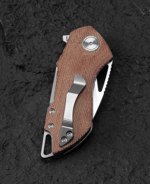 BESTECH RIVERSTONE BL03E Canvas Micarta Handle 2.45" 154CM Blade