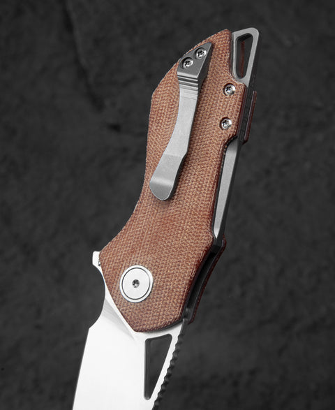 BESTECH RIVERSTONE BL03E Canvas Micarta Handle 2.45" 154CM Blade