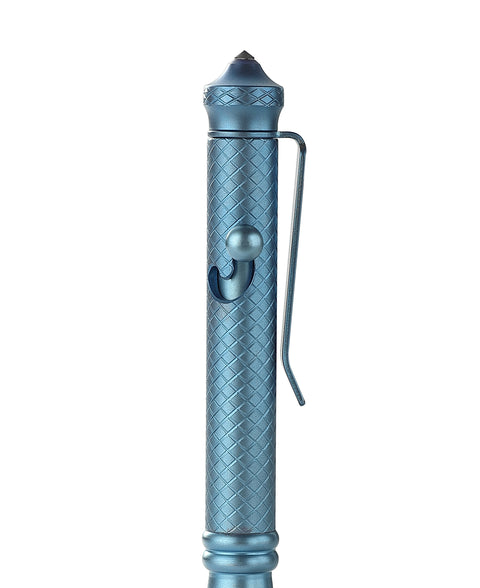 BESTECH SCRIBE BM17B Titanium Pen with Glass Breaker Tool+ Carabiner , Blue