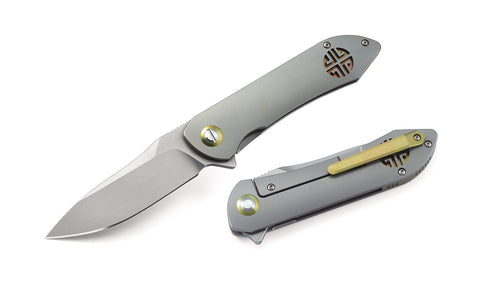 BESTECH EMPEROR BT1703A 3.54" CPM-S35VN Blade 6AL4V Titanium Handle