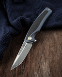 BESTECH PREDATOR BT1706A Titanium+carbon fiber inlayed Handle: 3.54