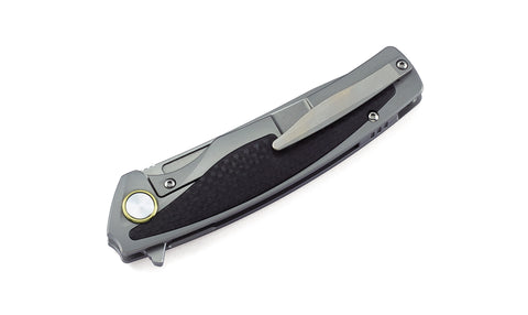 BESTECH PREDATOR BT1706B 3.54" CPM-S35VN Blade 6AL4V Titanium with carbon fiber inlayed Handle