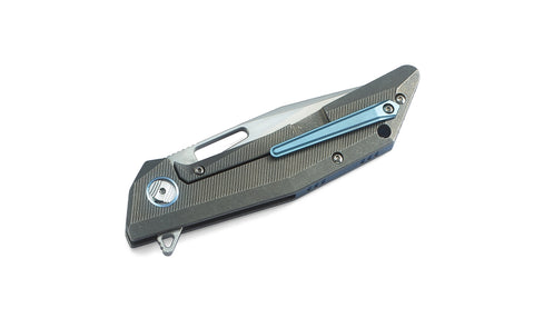 BESTECH SHRAPNEL BT1802A 3.54" CPM-S35VN Blade 6AL4V Titanium with carbon fiber inlayed Handle