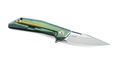 BESTECH SHRAPNEL BT1802B 3.54" CPM-S35VN Blade 6AL4V Titanium with carbon fiber inlayed Handle