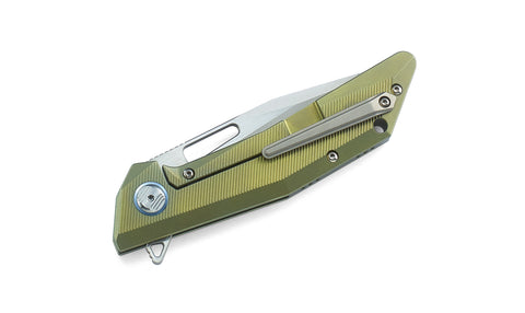 BESTECH SHRAPNEL BT1802D 3.54" CPM-S35VN Blade 6AL4V Titanium with carbon fiber inlayed Handle