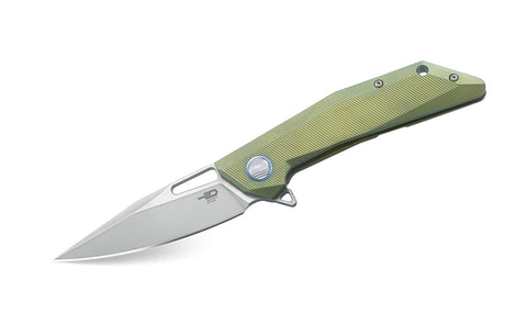 BESTECH SHRAPNEL BT1802D 3.54" CPM-S35VN Blade 6AL4V Titanium with carbon fiber inlayed Handle