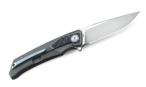BESTECH SKY HAWK BT1804A Titanium+Carbon Fiber inlayed Handle: 3.58" CPM-S35VN Blade
