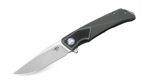 BESTECH SKY HAWK BT1804A Titanium+Carbon Fiber inlayed Handle: 3.58" CPM-S35VN Blade