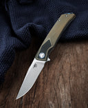 BESTECH SKY HAWK BT1804D Titanium+Carbon Fiber inlayed Handle: 3.58