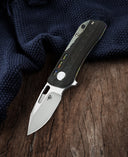 BESTECH Engine (Droppoint) BT1805D Titanium+Carbon Fiber Handle: 2.24