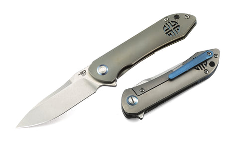 BESTECH EMPEROR BT1808A 3.11" CPM-S35VN Blade Titanium Handle