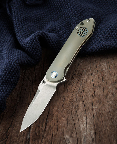 BESTECH EMPEROR BT1808A 3.11" CPM-S35VN Blade Titanium Handle