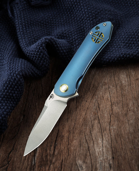 BESTECH EMPEROR BT1808B 3.11" CPM-S35VN Blade Titanium Handle
