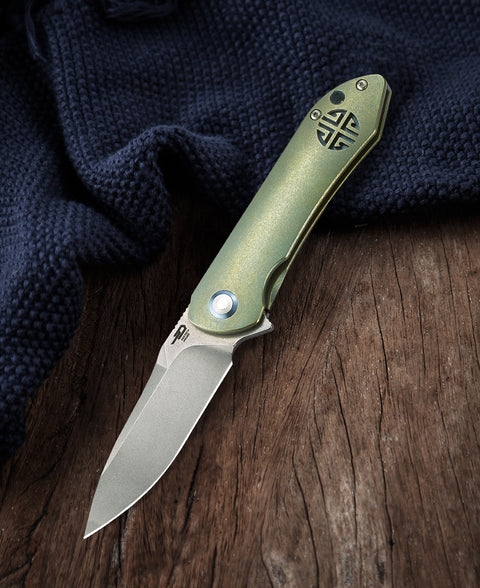 BESTECH EMPEROR BT1808C 3.11" CPM-S35VN Blade Titanium Handle