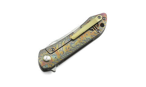BESTECH EMPEROR BT1808D 3.11" CPM-S35VN Blade Titanium Handle