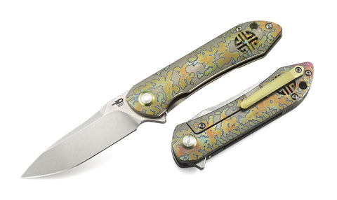BESTECH EMPEROR BT1808D 3.11" CPM-S35VN Blade Titanium Handle
