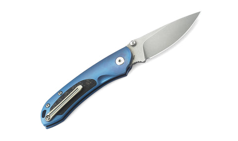 BESTECH JUNZI BT1809D Titanium+Carbon Fiber inlayed Handle: 2.76" CPM-S35VN Blade
