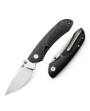BESTECH JUNZI BT1809F Titanium+Carbon Fiber inlayed Handle: 2.76