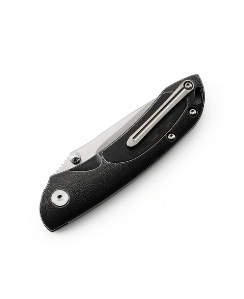 BESTECH JUNZI BT1809F Titanium+Carbon Fiber inlayed Handle: 2.76" CPM-S35VN Blade
