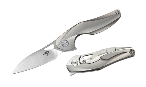 BESTECH THE RETICULAN BT1810A Titanium Handle: 2.09" CPM-S35VN Blade