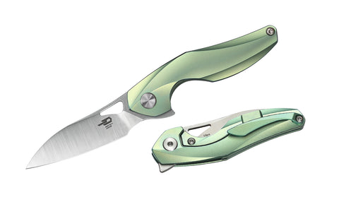 BESTECH THE RETICULAN BT1810C Titanium Handle: 2.09" CPM-S35VN Blade
