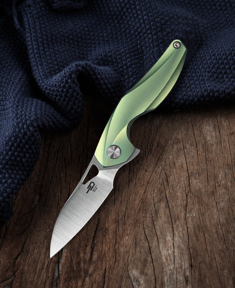 BESTECH THE RETICULAN BT1810C Titanium Handle: 2.09" CPM-S35VN Blade