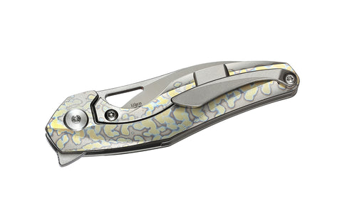 BESTECH THE RETICULAN BT1810E Titanium Handle: 2.09" CPM-S35VN Blade