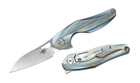 BESTECH THE RETICULAN BT1810F Titanium Handle: 2.09" CPM-S35VN Blade