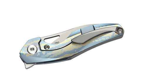 BESTECH THE RETICULAN BT1810F Titanium Handle: 2.09" CPM-S35VN Blade