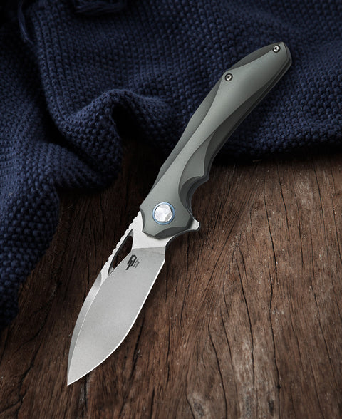 BESTECH ESKRA BT1813C Titanium Handle: 3.51" M390 Blade
