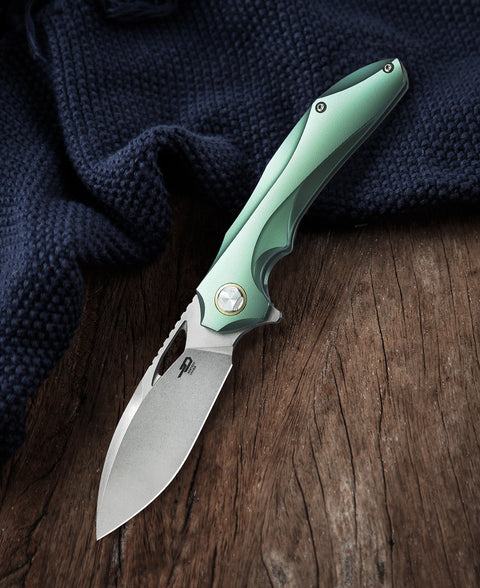 BESTECH ESKRA BT1813E Titanium Handle: 3.51" M390 Blade