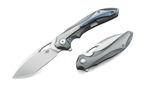 BESTECH ESKRA BT1813L-B Titanium Handle: 3.51" M390 Blade