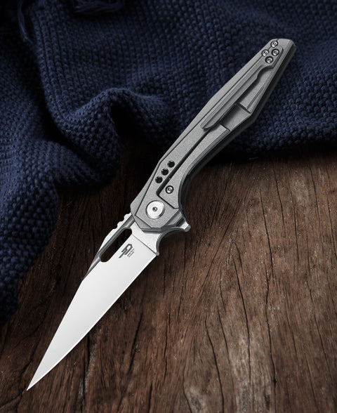 BESTECH MALWARE BT1902C-L Titanium +Carbon Fiber Handle: 3.86" S35VN Blade