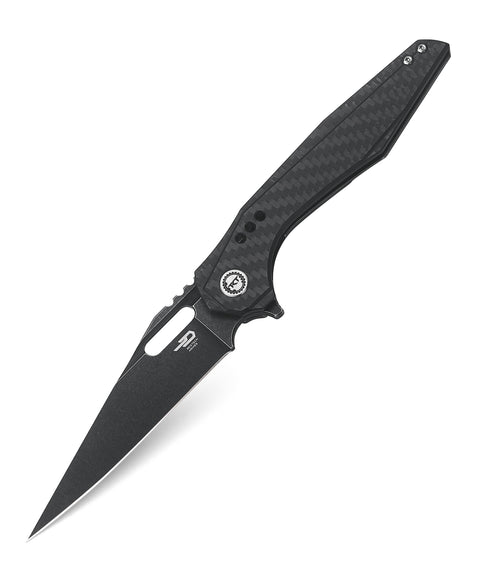 BESTECH MALWARE BT1902D Titanium +Carbon Fiber Handle: 3.86" S35VN Blade