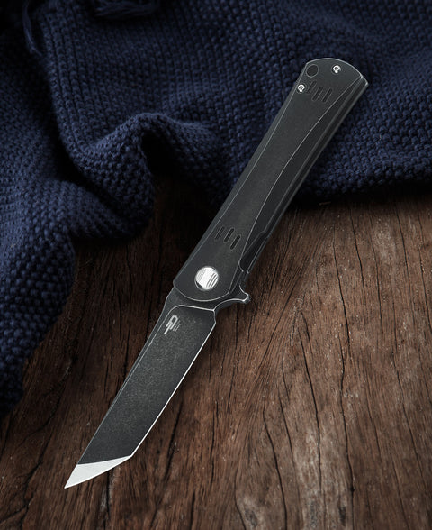 BESTECH KENDO BT1903B Titanium Handle: 3.51" S35VN Blade