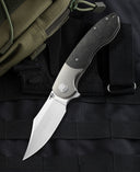 BESTECH BOWIETIE BT1906B Titanium+Carbon Fiber Inlay Handle: 3.54
