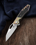 BESTECH FRACTAL BT1907C Titanium+Carbon Fiber Inlay Handle: 3.46