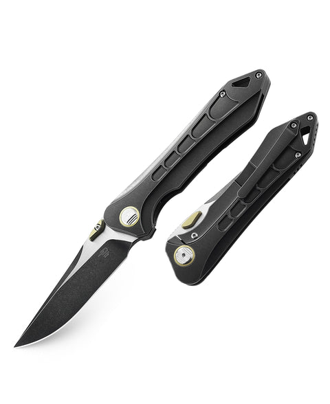 BESTECH SUPERSONIC BT1908A Titanium Handle: 3.39" S35VN Blade