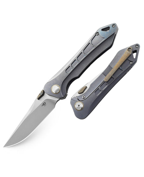 BESTECH SUPERSONIC BT1908B Titanium Handle: 3.39" S35VN Blade