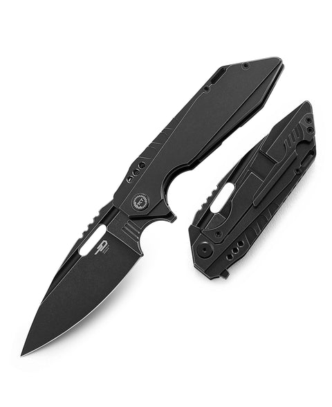 BESTECH SHODAN BT1910B Titanium Handle: 3.86" S35VN Blade