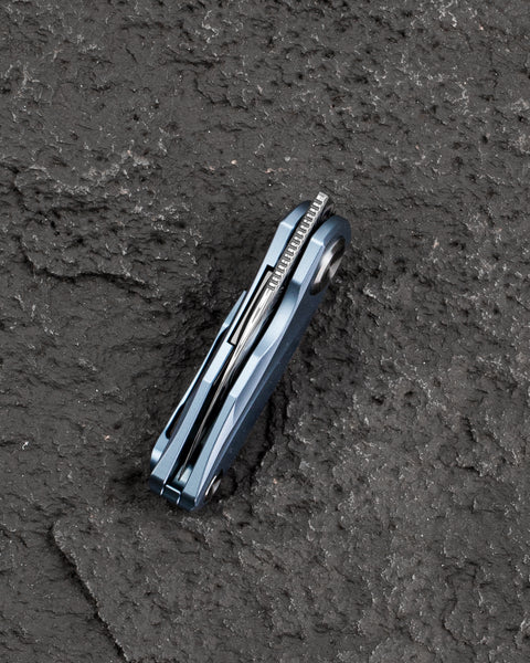 BESTECH TULIP BT1913G Titanium Handle: 1.34" Damasteel Blade