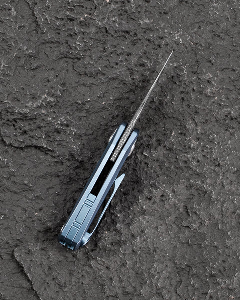 BESTECH TULIP BT1913G Titanium Handle: 1.34" Damasteel Blade