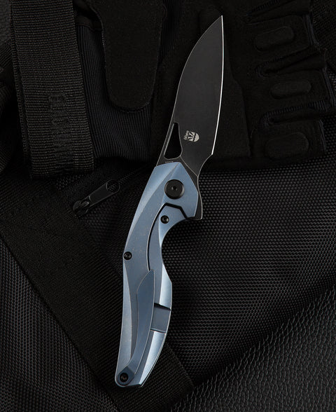 BESTECH THE RETICULAN(Medium) BT2003B Titanium Handle: 3.25" S35VN Blade