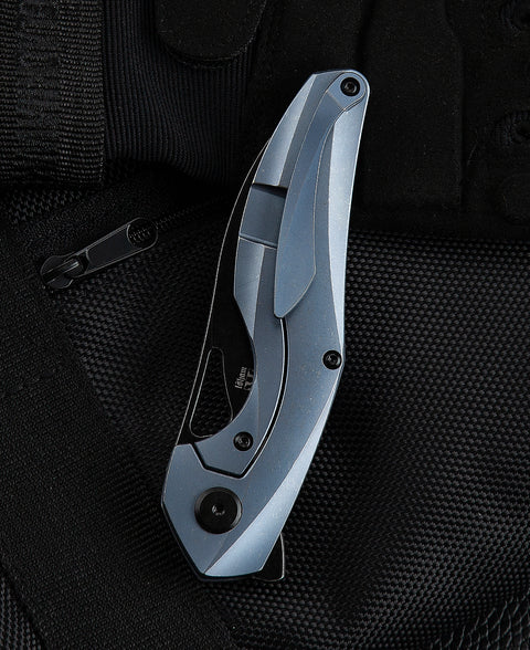 BESTECH THE RETICULAN(Medium) BT2003B Titanium Handle: 3.25" S35VN Blade