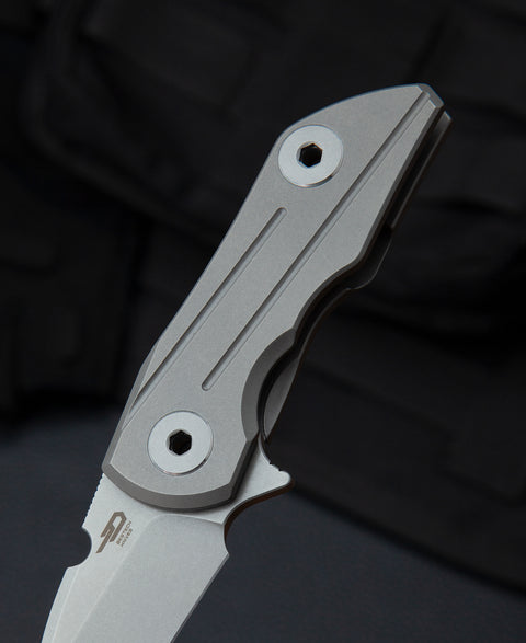 BESTECH 2500 DELTA BT2006B Titanium Handle: 2.52" S35VN Blade